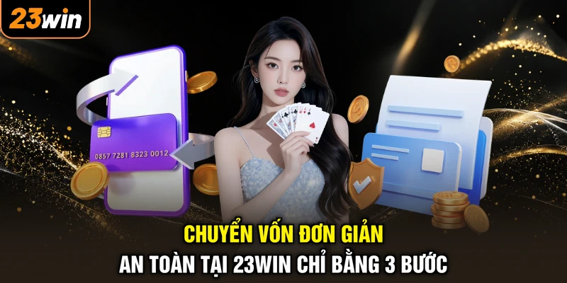 Chuyển vốn đơn giản an toàn tại 23WIN chỉ bằng 3 bước