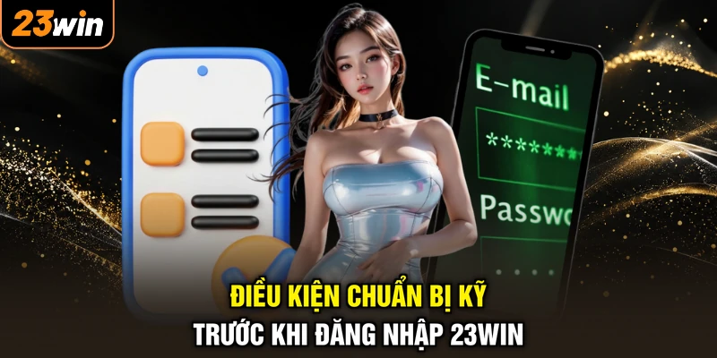 Điều kiện chuẩn bị kỹ trước khi đăng nhập 23WIN