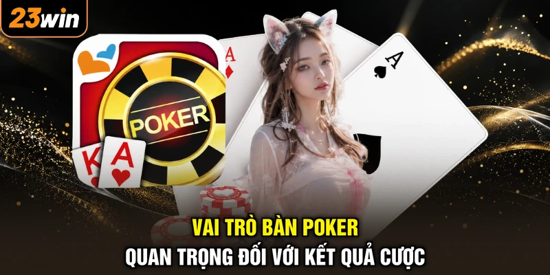 Bàn Poker - Tuyệt Tác Thiết Kế, Khơi Nguồn Vận May Rực Rỡ 4 Vai trò bàn Poker quan trọng đối với kết quả cược